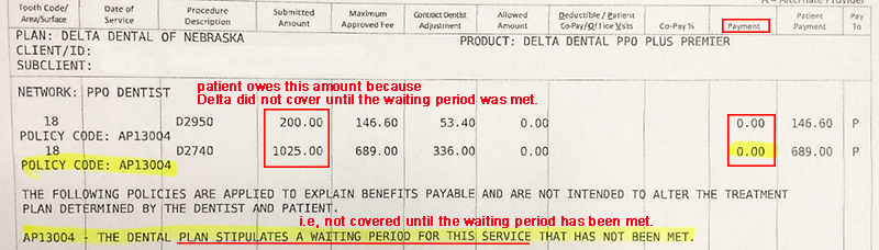 2019 Delta Waiting Period Non Covered